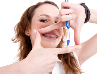 brushing and flossing